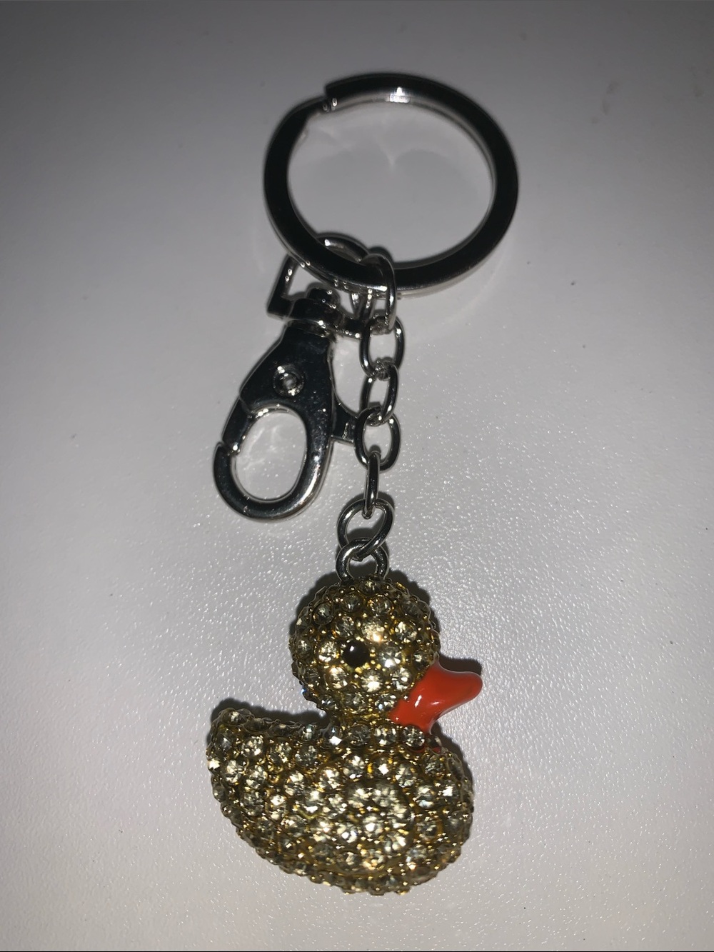 Crystal Duck purse/bag charm Keychain